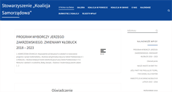 Desktop Screenshot of koalicjasamorzadowa.pl